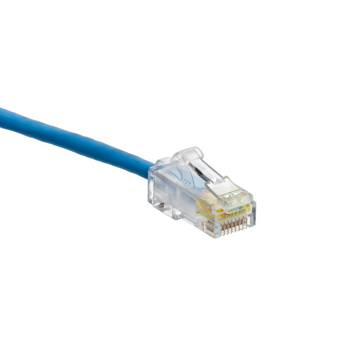 Leviton 6H460-10L Cat 6 Small Diameter High-Flex Patch Cord, 10 ft (3.0 m), blue