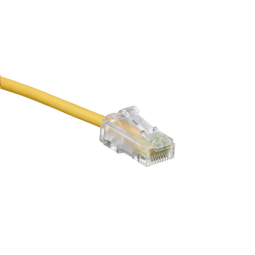 Leviton 6H460-5Y Cat 6 Small Diameter High-Flex Patch Cord, 5 ft (1.5 m), yellow