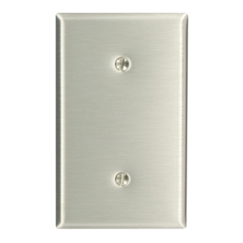 Leviton 84019 1-Gang Stainless Steel Wallplate