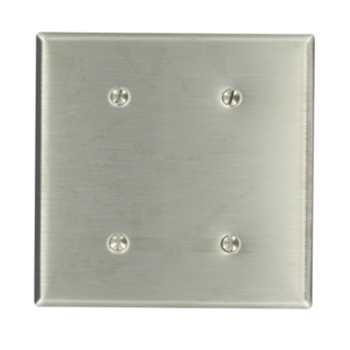 Leviton 84034-40 2-Gang Stainless Steel Wallplate Leviton 84034-40 2-Gang Stainless Steel Wallplate