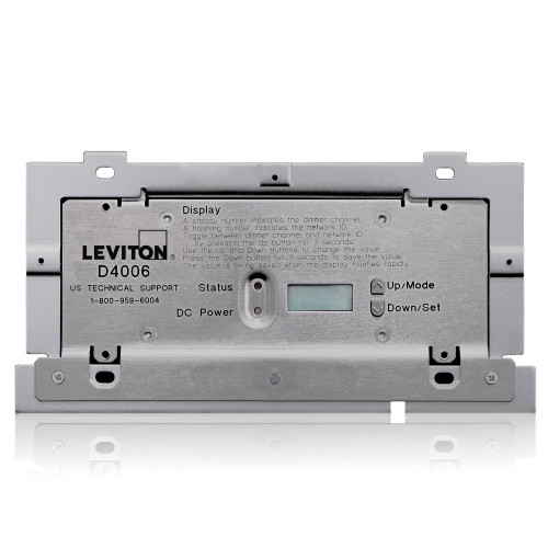 Leviton D4006-2LW Dimensions¨ Remote Dimmer 6 Local Dimmers, 240V