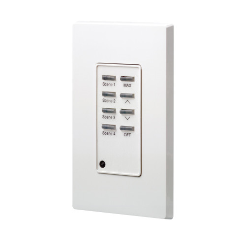 Leviton D42P4-RLW Dimensions¨, Scene 1-4/MAX/OFF/RAISE/LOWER, Push Button, Light Switch, Dimmer Switch