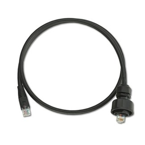 Leviton D6723-5E DuraPort Industrial Cat 6A Shielded Patch Cord, Industrial Plug-to-RJ-45 Plug, 5 feet, Black