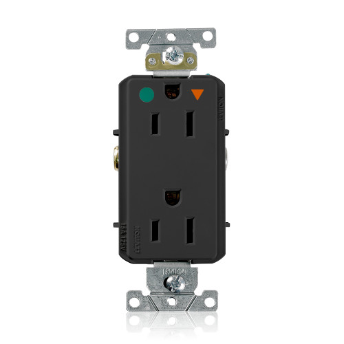 Leviton D8200-IGE Isolated Ground Duplex Receptacle, 15 Amp, 125 Volt