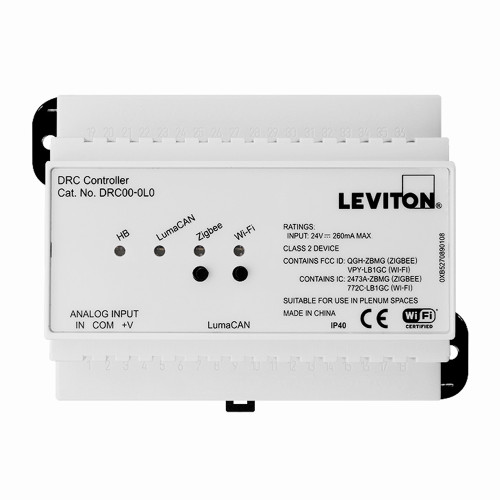 Leviton DRC00-L0 GreenMAX¨ DRC, Room Controller, LED Controller, Low Voltage, Lumina RF, ZigBee, WiFi