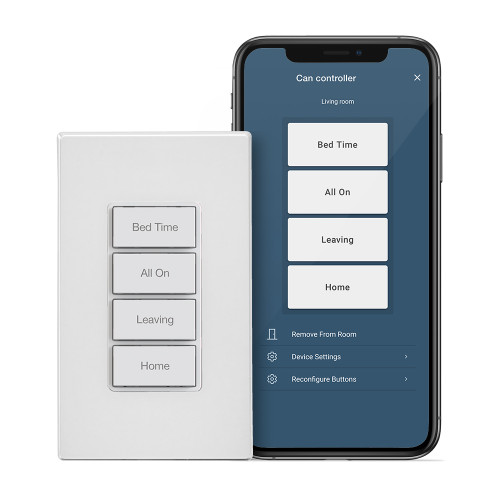 Leviton DW4BC-1BW Decora Smart Wi-Fi 4-Button Controller