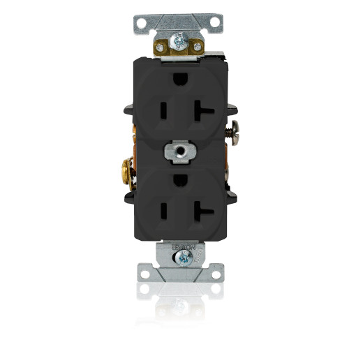 Leviton L5362-E Duplex Receptacle, 20 Amp, 125 Volt