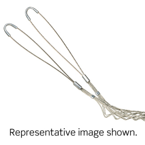 Leviton L9733 Double U Eye, Split Lace Mesh, Double Weave, Heavy Duty, Support Wire Mesh Grip 1.25 - 1.49 Cable Dia.Range, Length