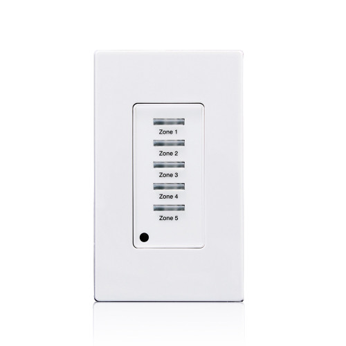 Leviton LVS-5W 5 Button, Low Voltage, Push Button, Light Switch, White