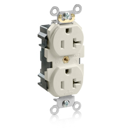 Leviton M5362-ST Lev-Lok Duplex Receptacle