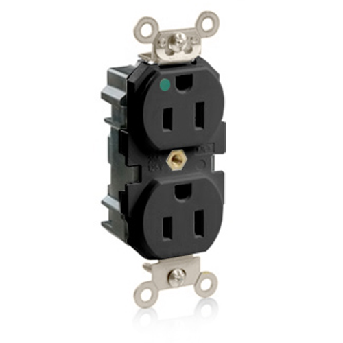 Leviton M8200-E Lev-Lok Duplex Receptacle