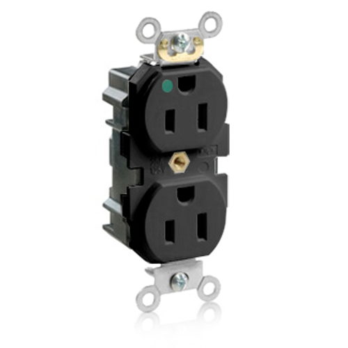 Leviton M8200-HE Lev-Lok Duplex Receptacle