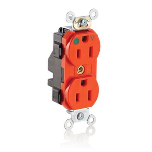 Leviton M8200-IG Lev-Lok Duplex Receptacle