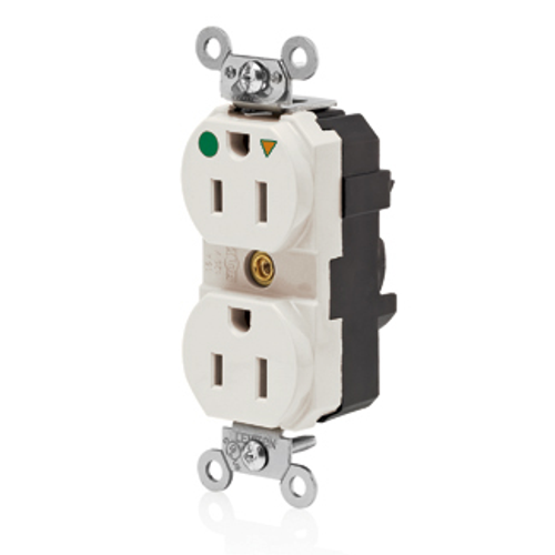 Leviton M8200-ILT Lev-Lok Duplex Receptacle