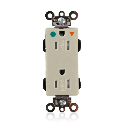 Leviton MDT82-IGI Lev-Lok Decora Plus Receptacle