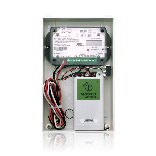 Leviton MMSMT-D02 Submeter, Mini Meter, 0.5% Accurate, 1P/3W, 120/240V, Max 200A, (2) Solid Core Current Transformers, Electric Meter Kit