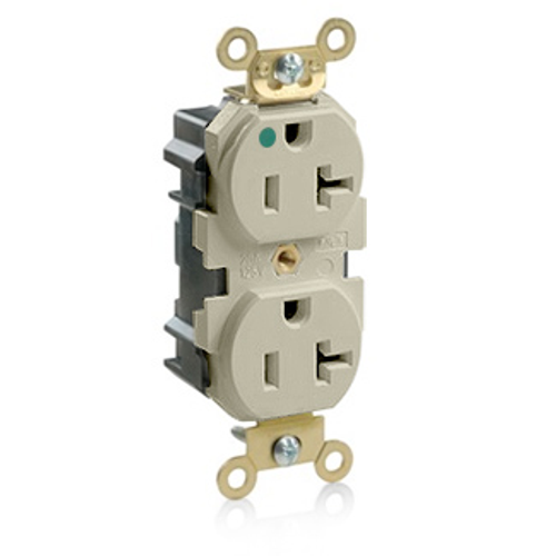 Leviton MRI20-I Lev-Lok MRI Duplex Receptacle