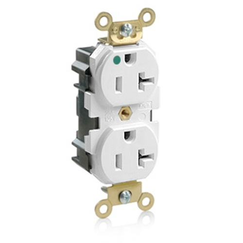 Leviton MRI20-W Lev-Lok MRI Duplex Receptacle