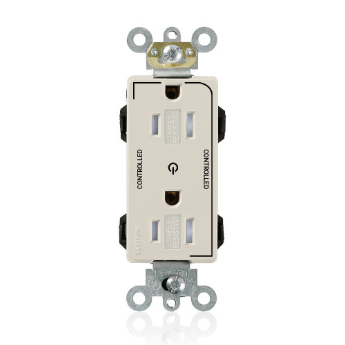 Leviton MT162-2T Lev-Lok Decora Plus Duplex Receptacle Outlet