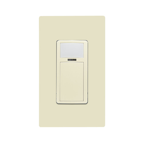 Leviton ODS15-I1I Smart Sensor, PIR, Wallbox Occupancy Sensor/Vacancy Sensor, App configurable, 120VAC, Commercial Grade, Ivory