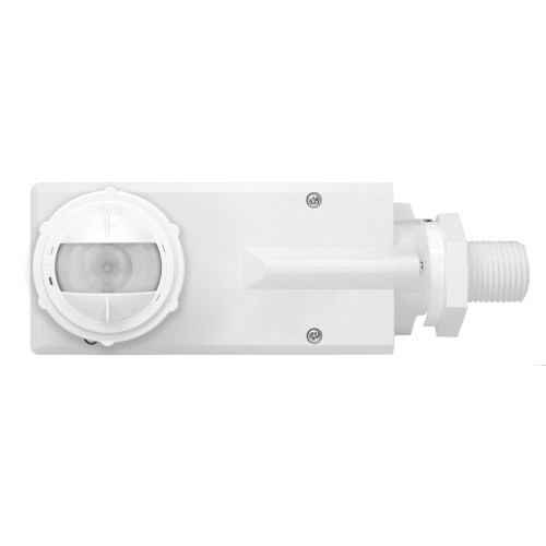 Leviton OFD1Z-ISW Smart Sensor with Photocell, End/Fixture Mount, PIR, Occupancy Sensor, 120-277VAC, 50/60 Hz, 8-20 FT and 20-40 FT Lens Included, Bluetoothª Connectivity