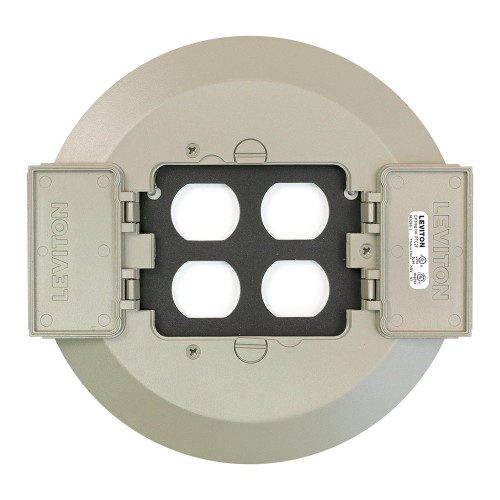 Leviton PTC2X-N Poke-Through Cover, Nickel Leviton PTC2X-N Poke-Through Cover, Nickel