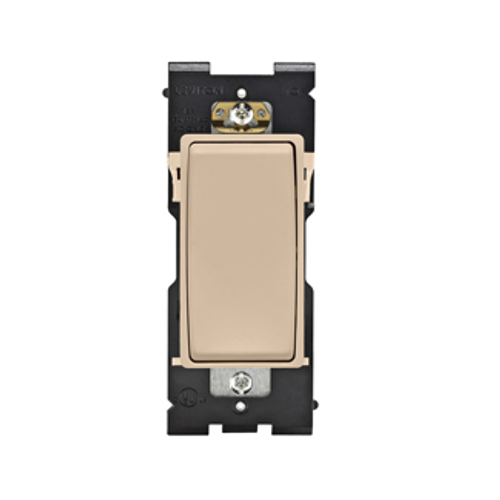 Leviton RE154-DT Leviton Renu¨ Switch RE154-DT for 4-Way Applications, 15A-120/277VAC, in Dapper Tan