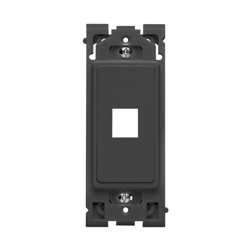 Leviton RE640-OB1 1-Port Renu Insert, Onyx Black