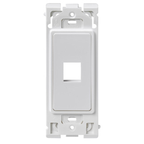 Leviton RE640-WW1 1-Port Renu Insert, White on White