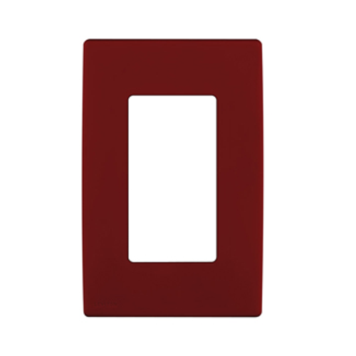 Leviton REWP1-RE Renu¨ 1-Gang Screwless Snap-On Wallplate