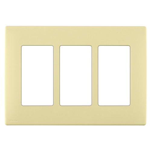 Leviton REWP3-CS Renu¨ 3-Gang Screwless Snap-On Wallplate