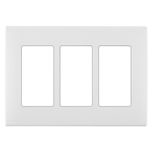 Leviton REWP3-WW Renu¨ 3-Gang Screwless Snap-On Wallplate