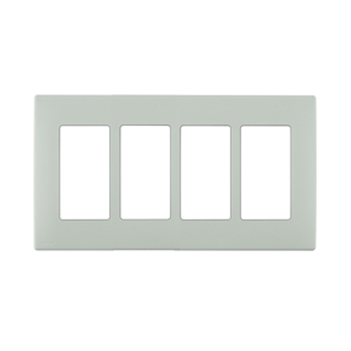 Leviton REWP4-SE Renu¨ 4-Gang Screwless Snap-On Wallplate