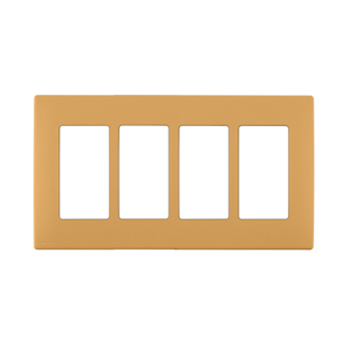 Leviton REWP4-TC Renu¨ 4-Gang Screwless Snap-On Wallplate