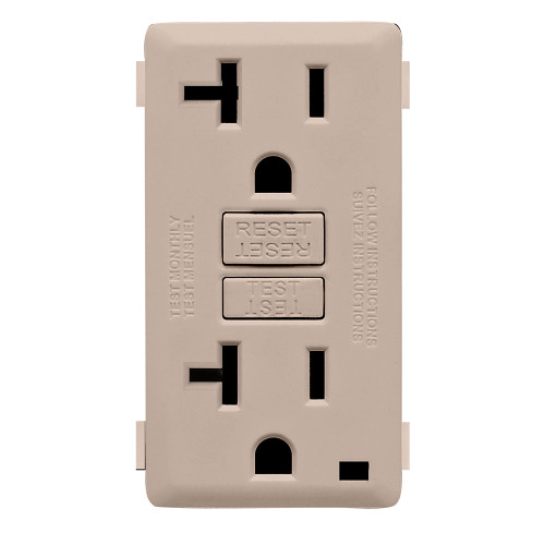 Leviton RKG20-CA Leviton Renu Color Change Kit RKG20-CA for Renu 20A Tamper-Resistant GFCI Outlets, in Caf Latte