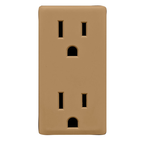 Leviton RKR15-WC Leviton Renu Color Change Kit RKR15-WC for Renu 15A Tamper-Resistant Outlets, in Warm Caramel