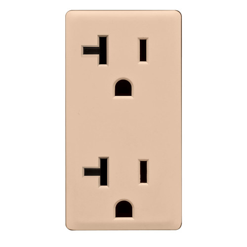 Leviton RKR20-DT Leviton Renu Color Change Kit RKR20-DT for Renu 20A Tamper-Resistant Outlets, in Dapper Tan