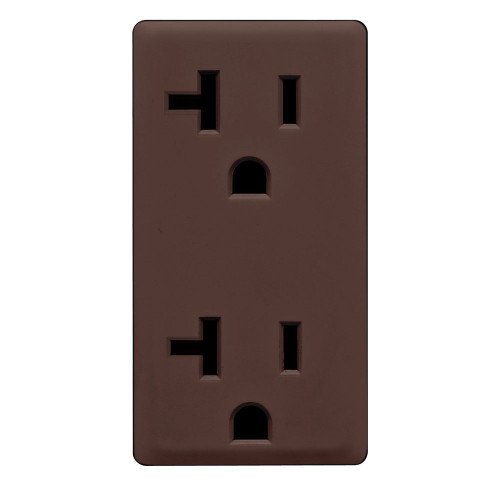 Leviton RKR20-WB Leviton Renu Color Change Kit RKR20-WB for Renu 20A Tamper-Resistant Outlets, in Walnut Bark