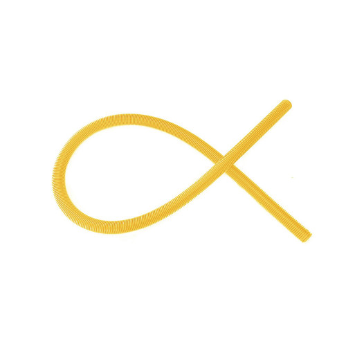 Leviton S50RT-2M Round Convoluted Tube, 50mm dia, 2 meters, Yellow