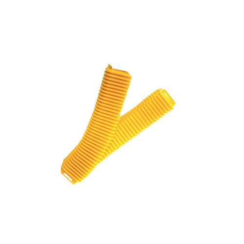 Leviton S5STC-350 Square Convoluted Tube (2 pieces), 50mm dia, 350mm, Yellow