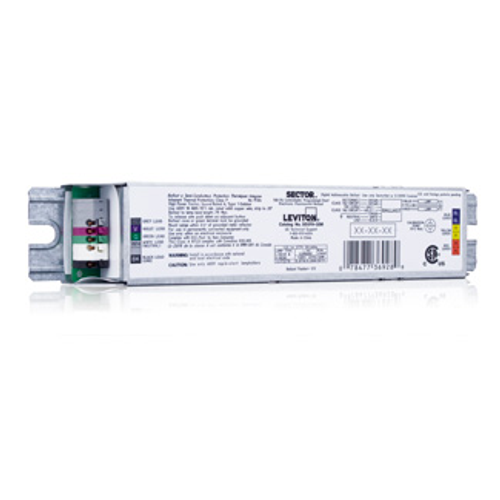 Leviton SA2F8-25M Discontinued Product. SECTOR¨ 7, 0-10v Dimming Ballast, 2 Lamp for 25w Linear 120-277vac, 50-60hz, 9.5" CAN., Title 24 compliant, ASHRAE 90.1 compliant
