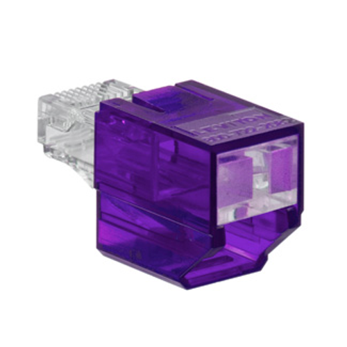 Leviton SRJPB-P Port Blocker, Secure RJ, Purple color transparent