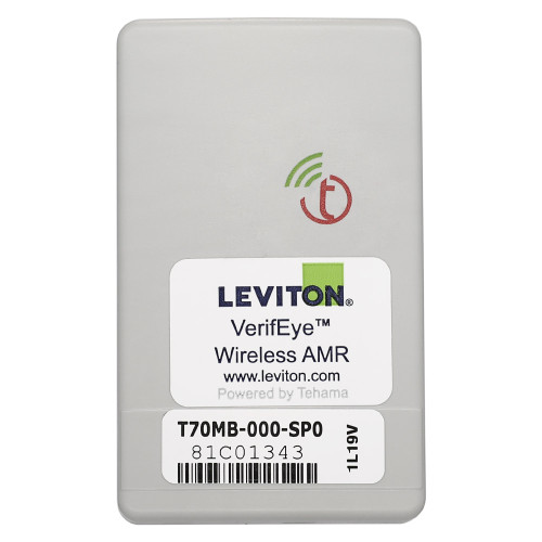 Leviton T70MB-ST0 Submetering, Wireless Data Transceiver, Single Pulse Counter, 15-min TOU, Battery Powered