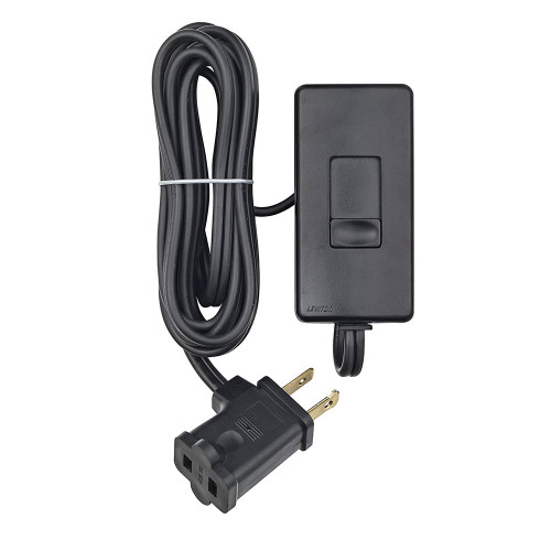 Leviton TBL03-10E Universal Tabletop Dimmer, 300W Incandescent Rating, 150W LED and CFL Rating, 120 Volt AC 60Hz, 6ft Polarized Cord - Color Black