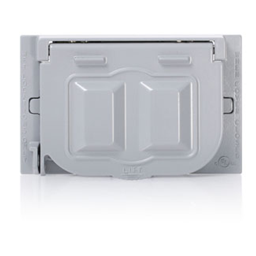 Leviton WM1H-GY Weatherproof Cover, 1-Gang