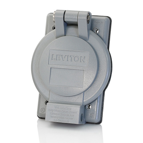 Leviton WP3-G Weatherproof Cover, 1-Gang