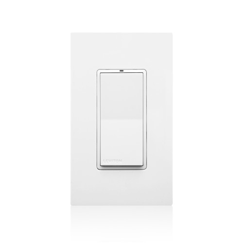 Leviton WSS20-G9N LevNet RF 902MHz Decora Rocker Wall Switch Receiver, non-neutral