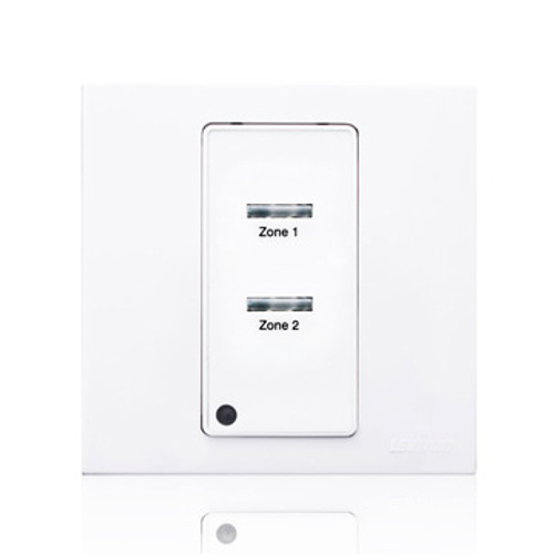 Leviton ZMDSW-S2W Discontinued Product. Z-Max Digital Switch, 3x3 Faceplate, 2 button, American Standard, White