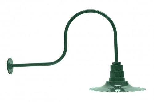 Ark Lighting AGB102-AR14 Radial Wave Gooseneck RLM Incandescent Kit Green