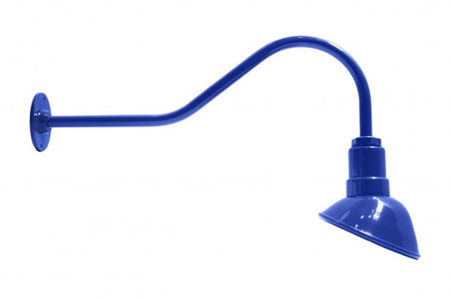 Ark Lighting AGB101-AA7 Angled Reflector Sign Lighting Gooseneck RLM Incandescent Kit Blue